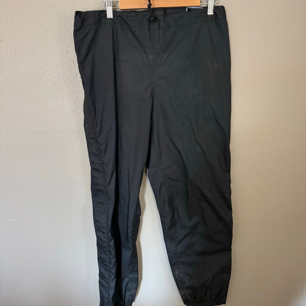 PATAGONIA Black Gore Ripstop Pant Size Large Men's ski winter snow FLAW